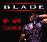 Blade (USA, Europe) Title Screen